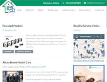 Tablet Screenshot of homehealthcare.ie